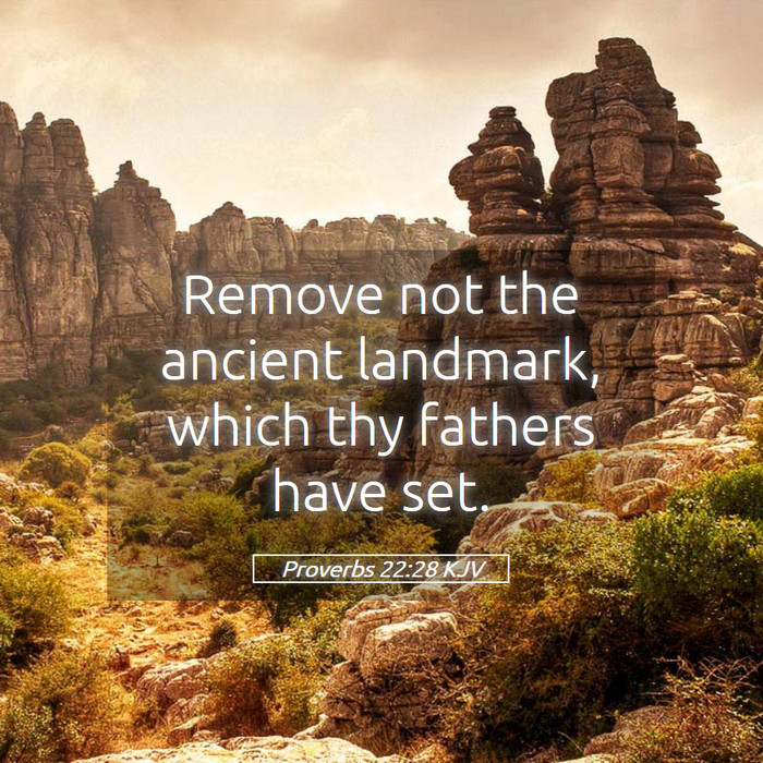 Proverbs 22:28 KJV Bible Study