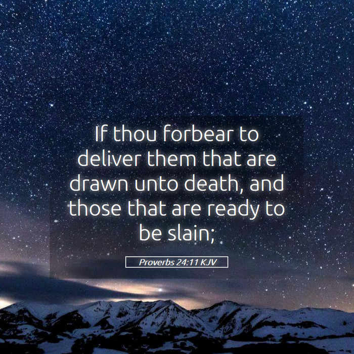 Proverbs 24:11 KJV Bible Study