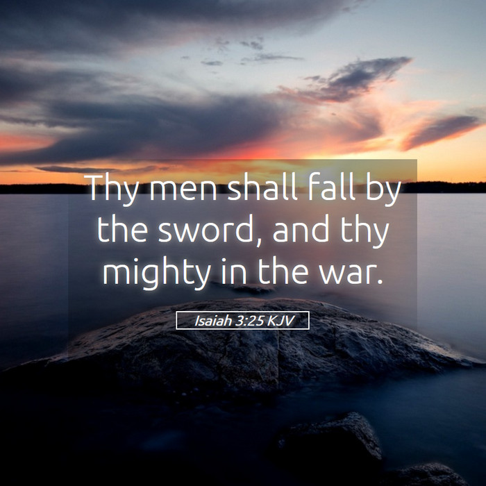 Isaiah 3:25 KJV Bible Study