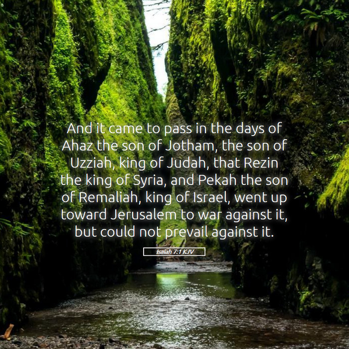 Isaiah 7:1 KJV Bible Study
