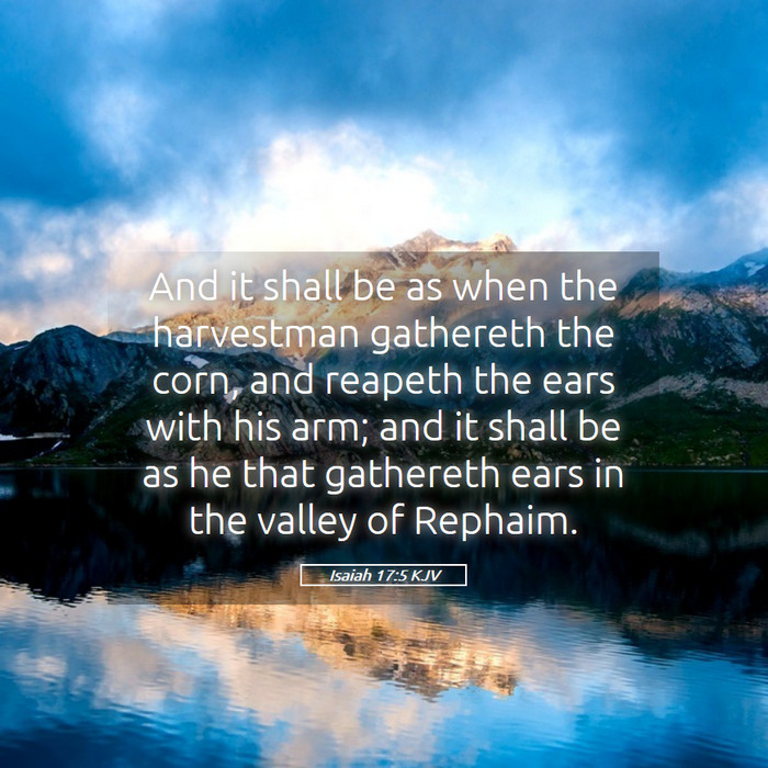 Isaiah 17:5 KJV Bible Study