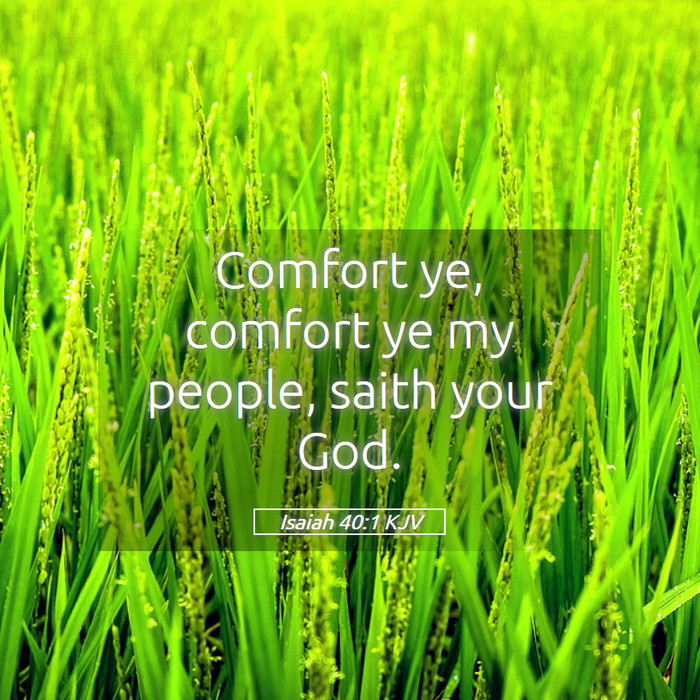 Isaiah 40:1 KJV Bible Study