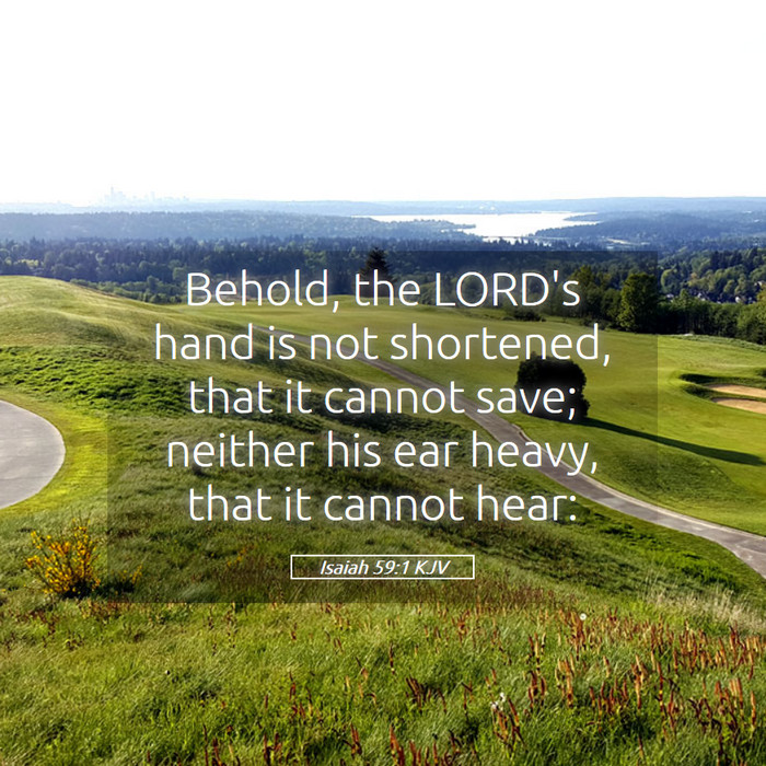 Isaiah 59:1 KJV Bible Study