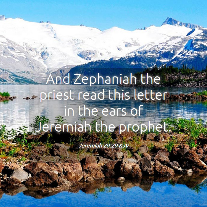 Jeremiah 29:29 KJV Bible Study