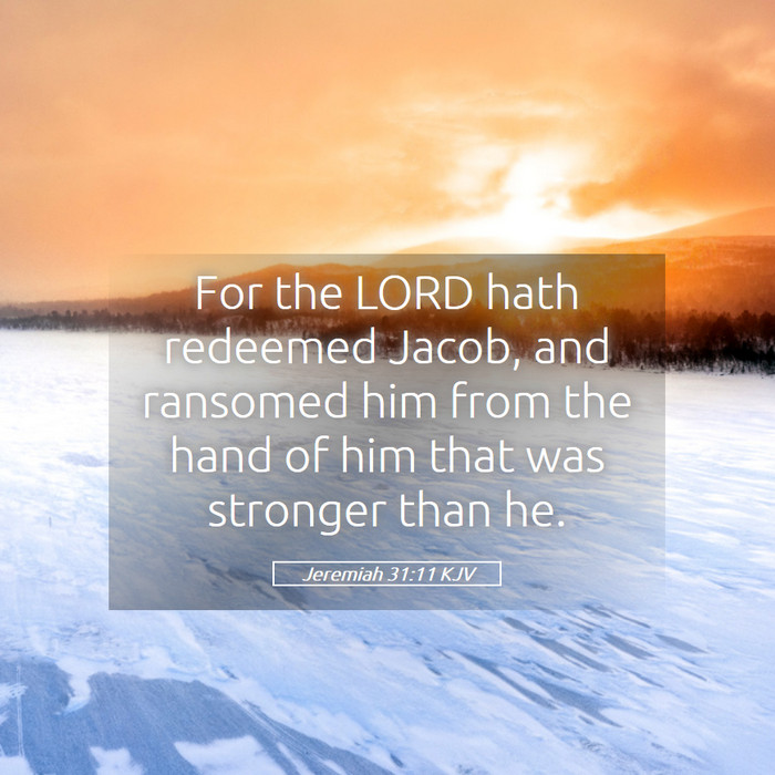 Jeremiah 31:11 KJV Bible Study