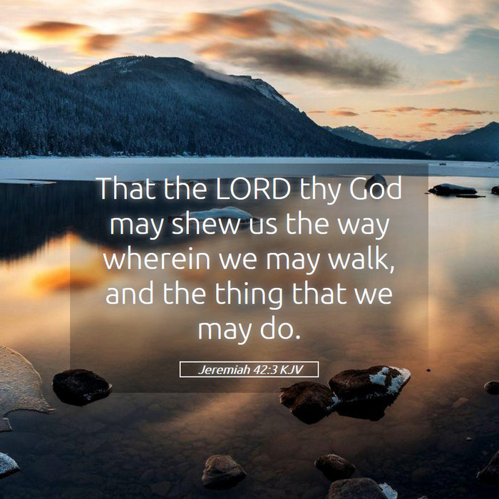 Jeremiah 42:3 KJV Bible Study