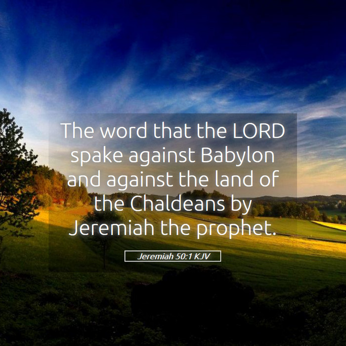 Jeremiah 50:1 KJV Bible Study