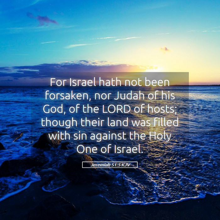 Jeremiah 51:5 KJV Bible Study