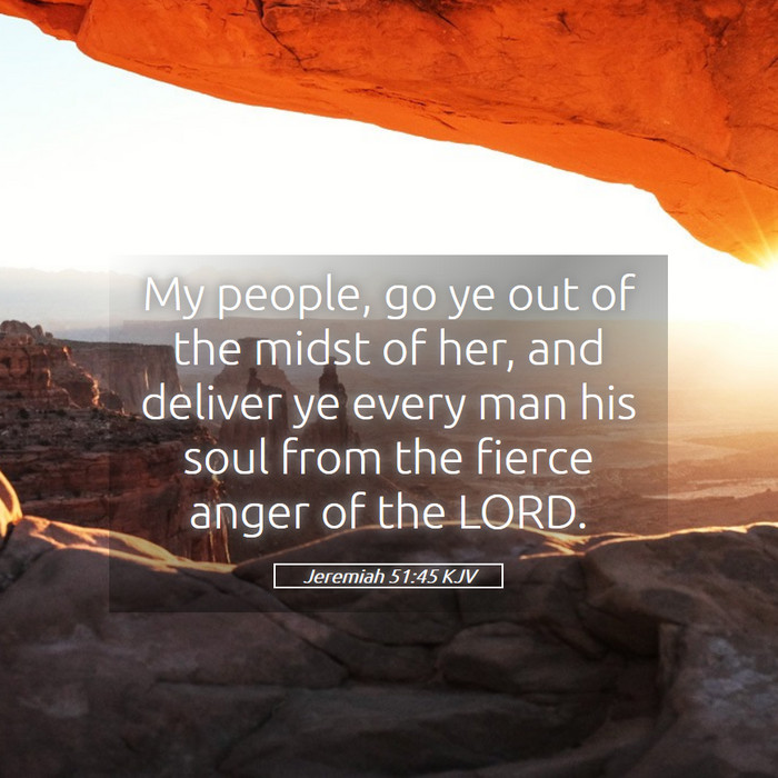 Jeremiah 51:45 KJV Bible Study