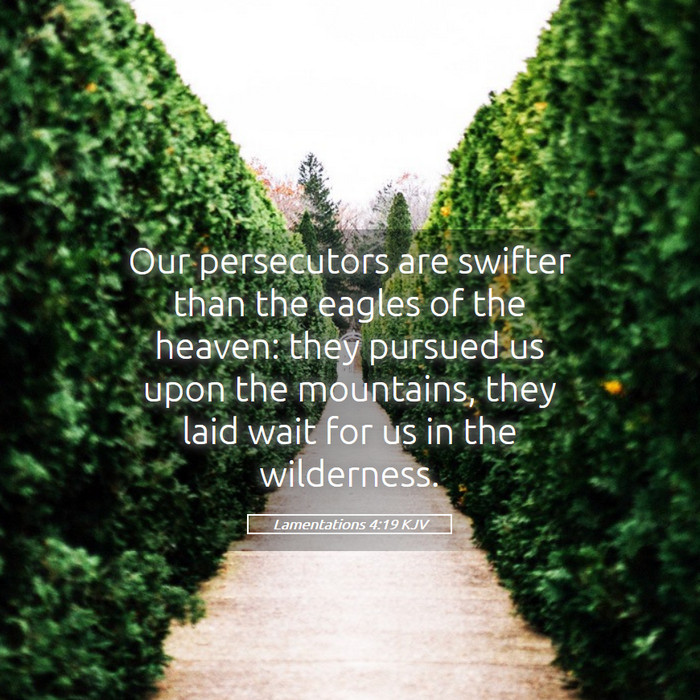 Lamentations 4:19 KJV Bible Study