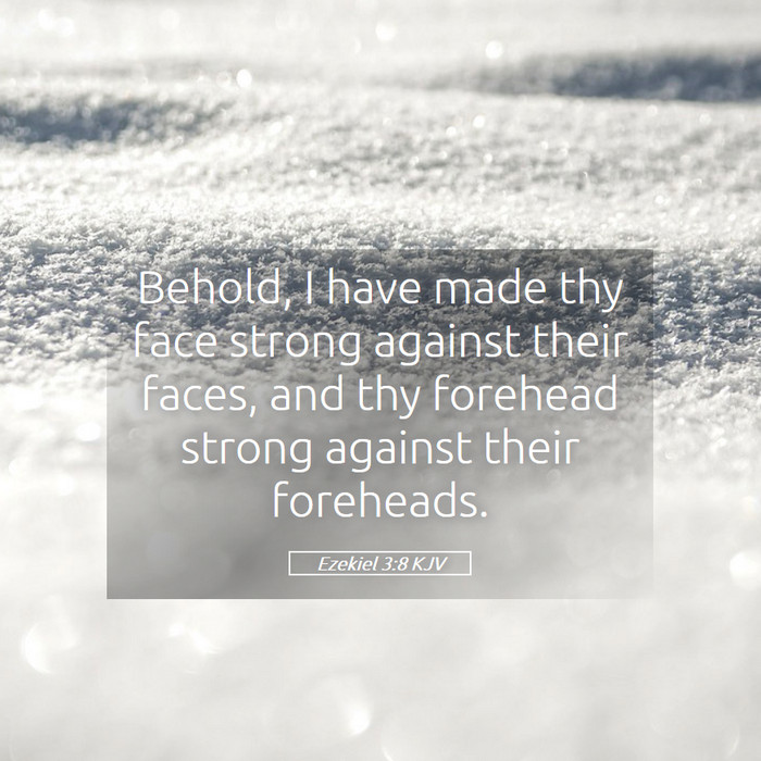 Ezekiel 3:8 KJV Bible Study