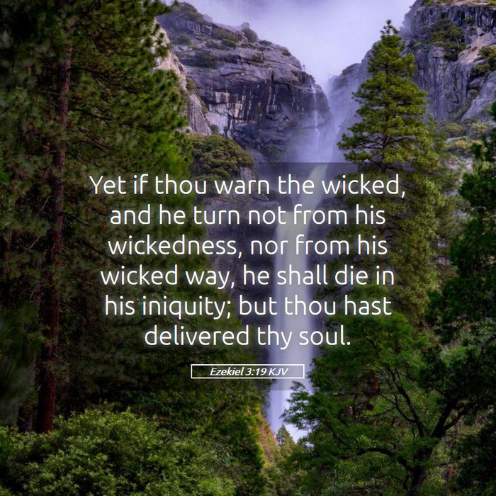 Ezekiel 3:19 KJV Bible Study
