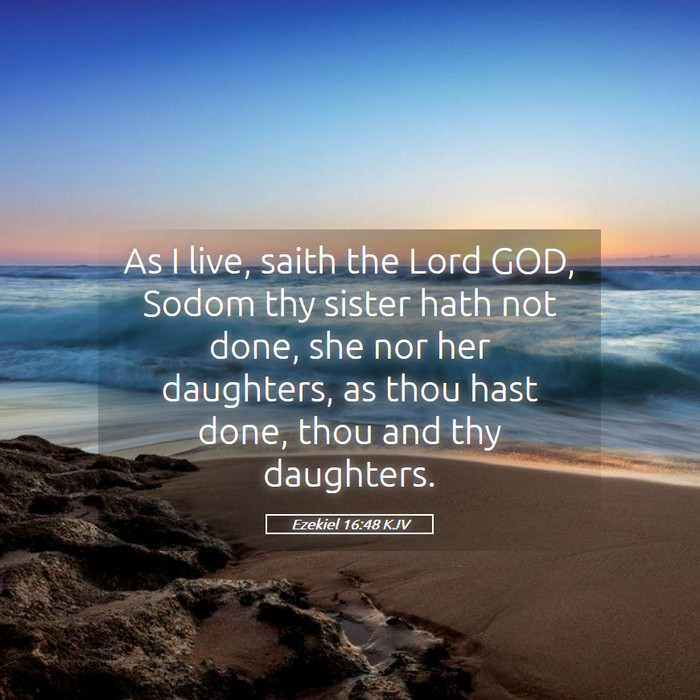 Ezekiel 16:48 KJV Bible Study