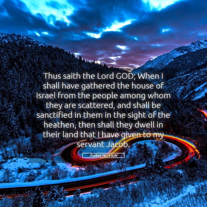 Ezekiel 28:25 KJV Bible Study