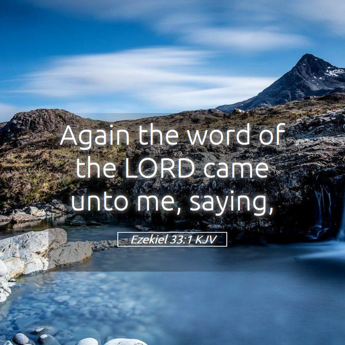 Ezekiel 33:1 KJV Bible Study