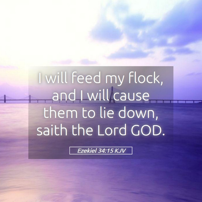 Ezekiel 34:15 KJV Bible Study