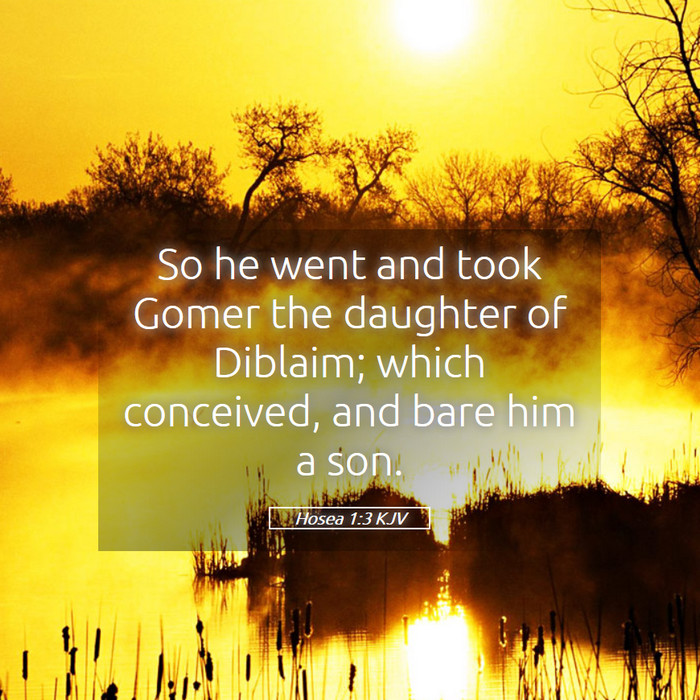Hosea 1:3 KJV Bible Study