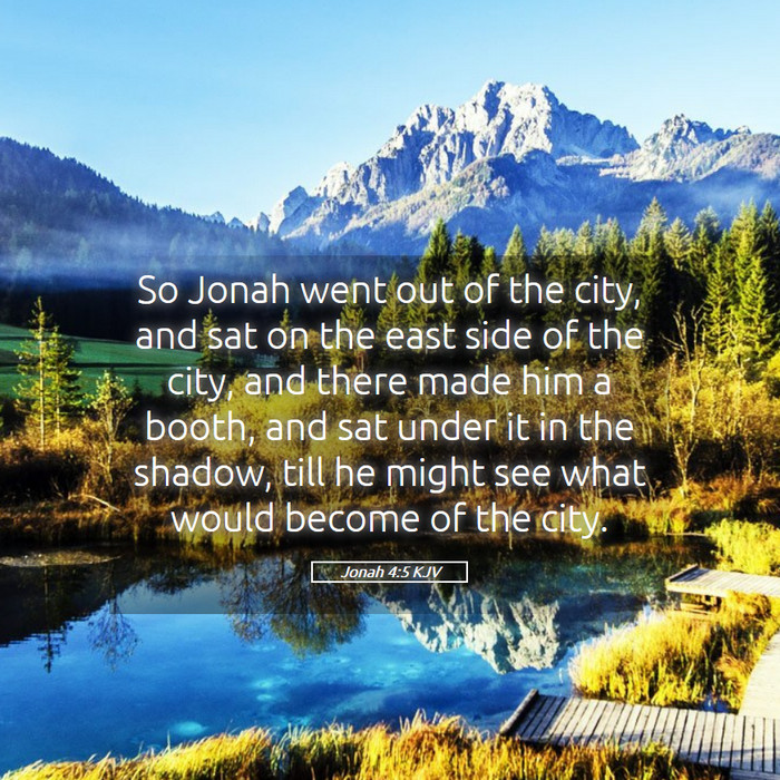 Jonah 4:5 KJV Bible Study