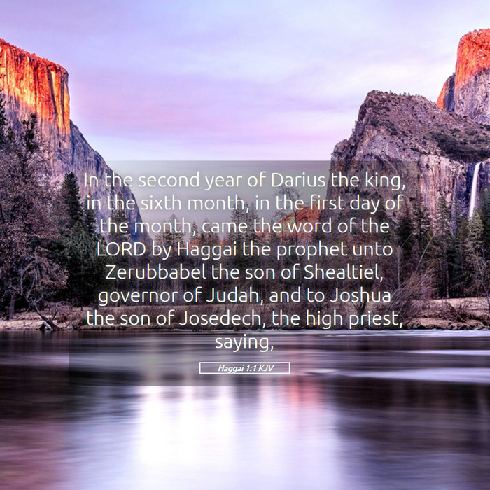 Haggai 1:1 KJV Bible Study