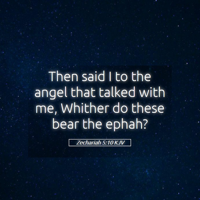 Zechariah 5:10 KJV Bible Study