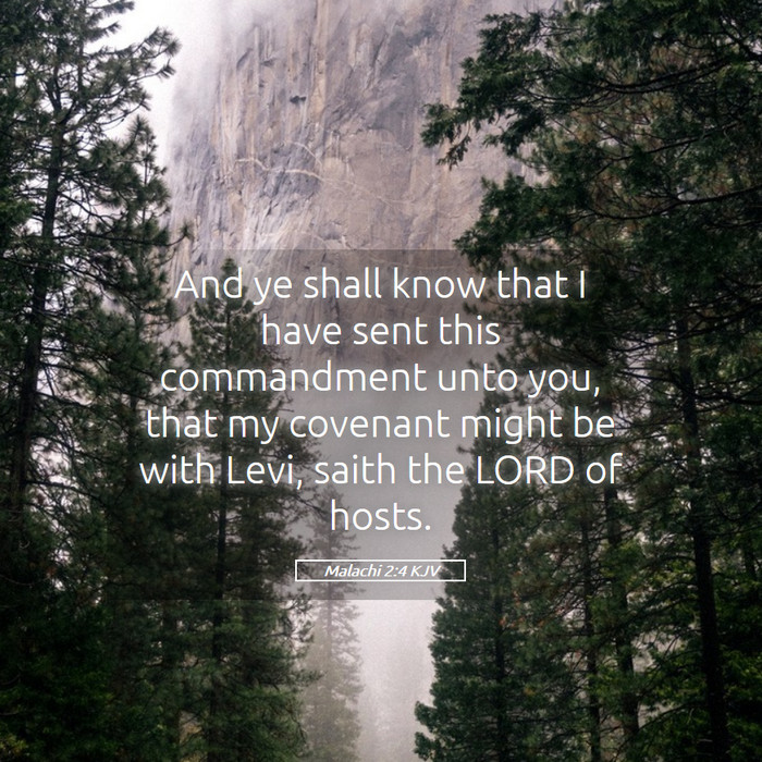 Malachi 2:4 KJV Bible Study