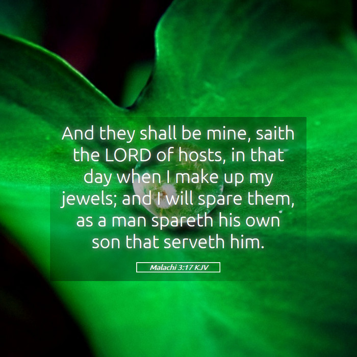 Malachi 3:17 KJV Bible Study