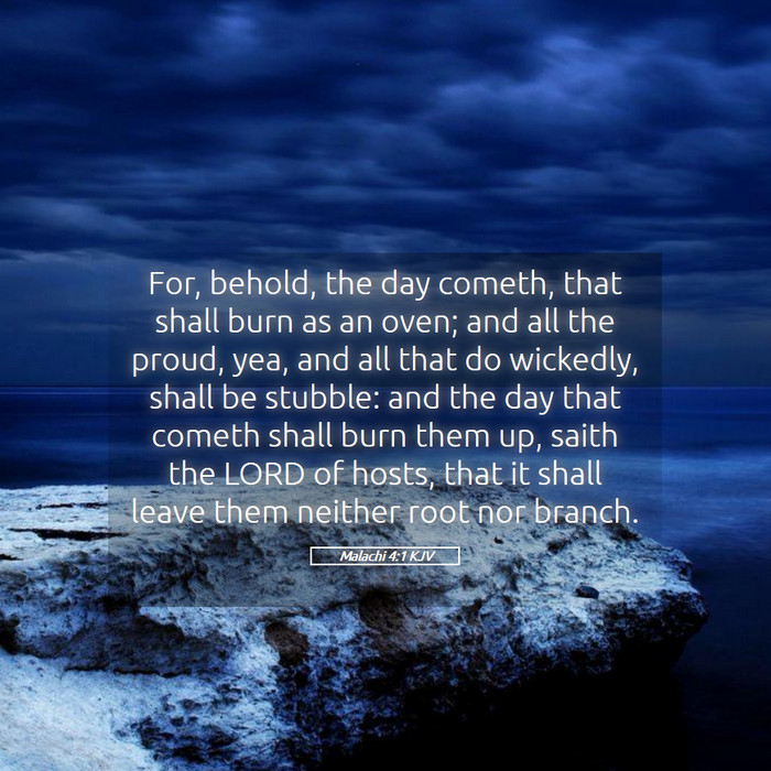 Malachi 4:1 KJV Bible Study