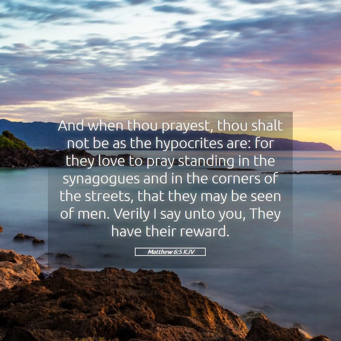 Matthew 6:5 KJV Bible Study