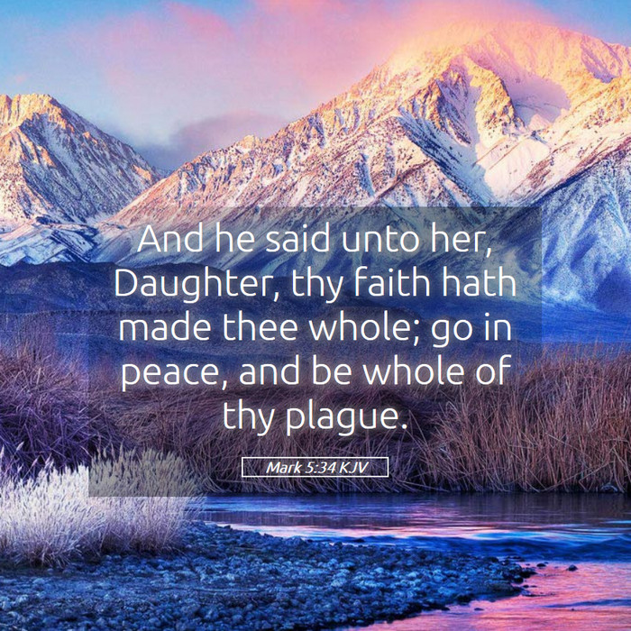 Mark 5:34 KJV Bible Study