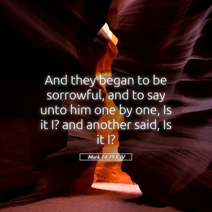 Mark 14:19 KJV Bible Study