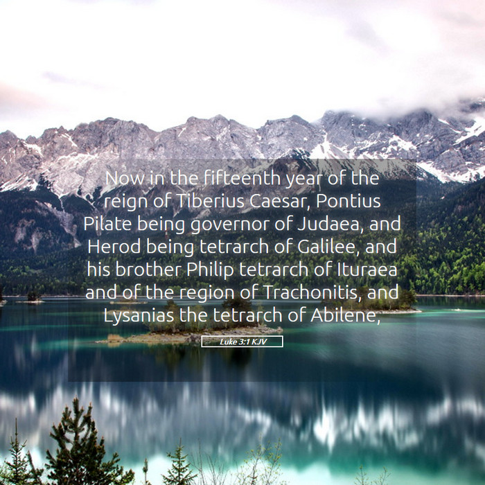 Luke 3:1 KJV Bible Study