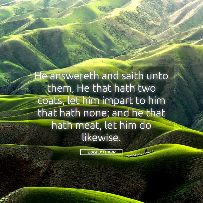 Luke 3:11 KJV Bible Study