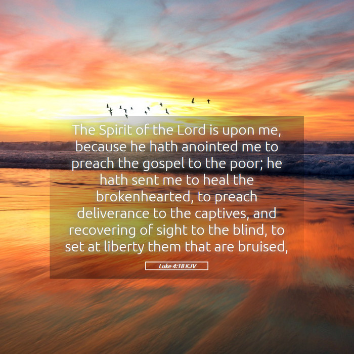Luke 4:18 KJV Bible Study