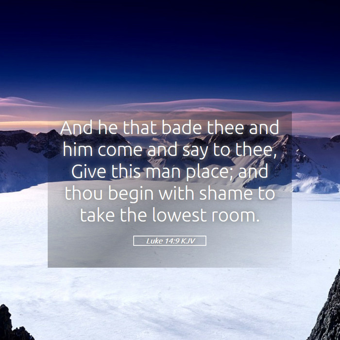 Luke 14:9 KJV Bible Study