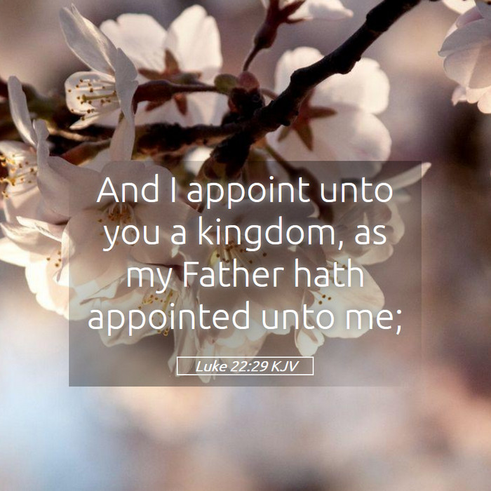 Luke 22:29 KJV Bible Study