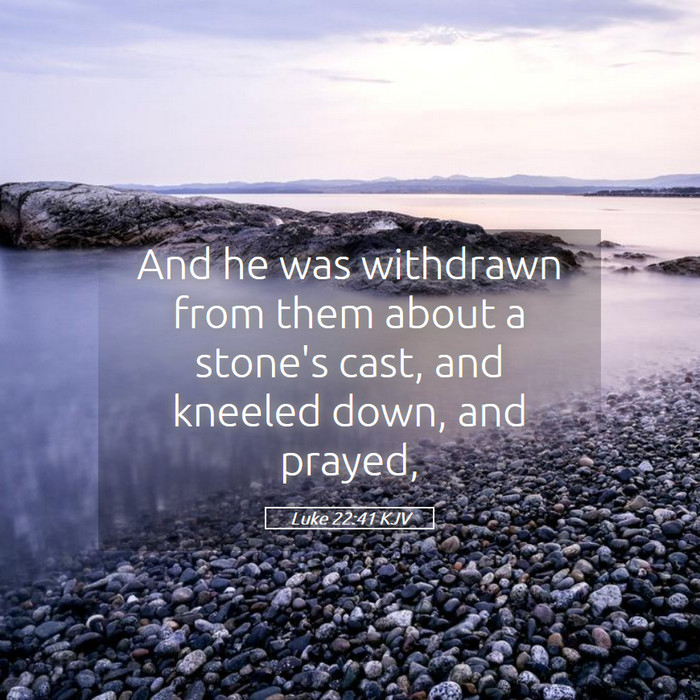 Luke 22:41 KJV Bible Study