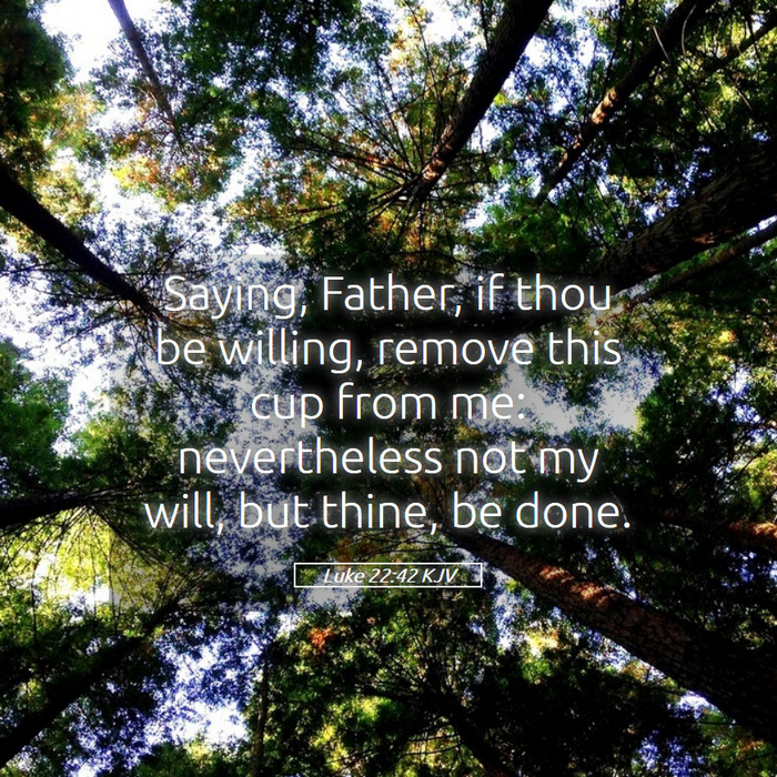Luke 22:42 KJV Bible Study
