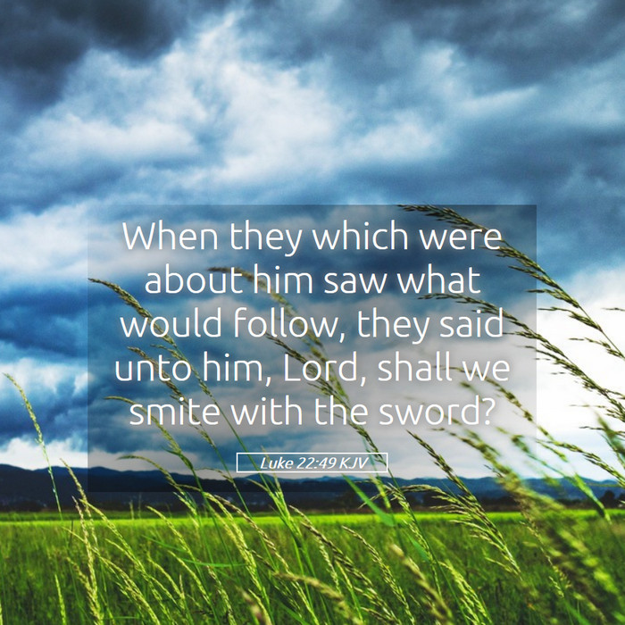 Luke 22:49 KJV Bible Study