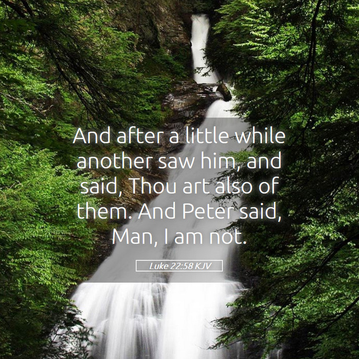 Luke 22:58 KJV Bible Study