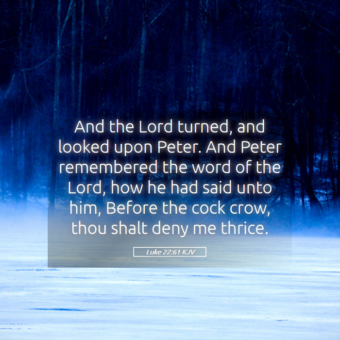 Luke 22:61 KJV Bible Study