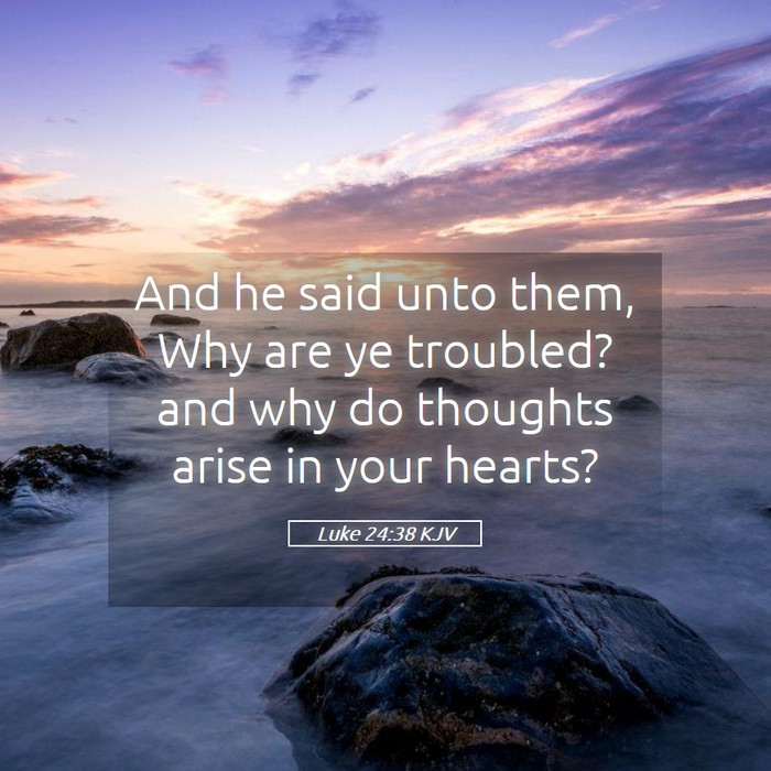 Luke 24:38 KJV Bible Study