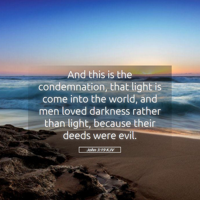 John 3:19 KJV Bible Study