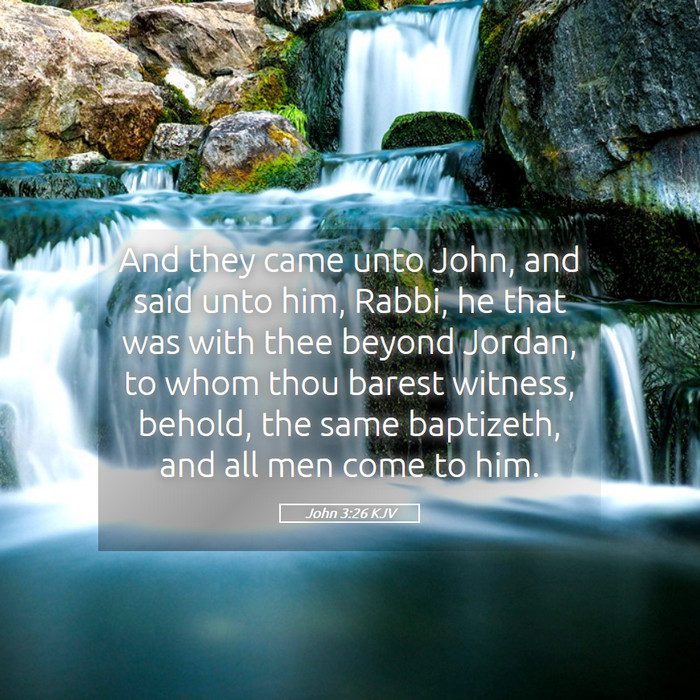 John 3:26 KJV Bible Study