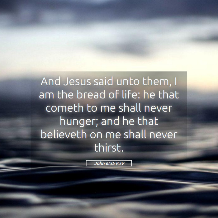 John 6:35 KJV Bible Study
