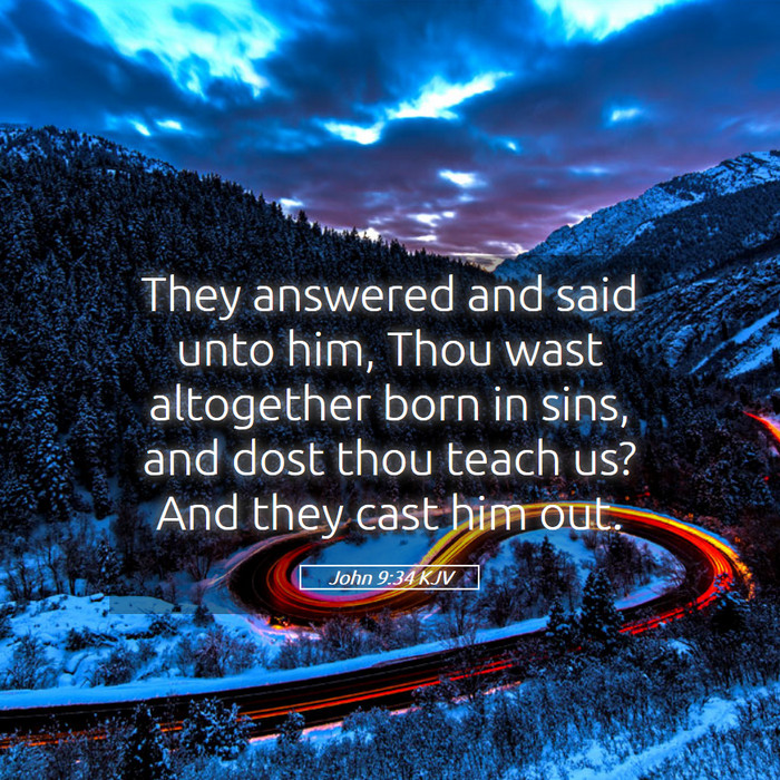 John 9:34 KJV Bible Study