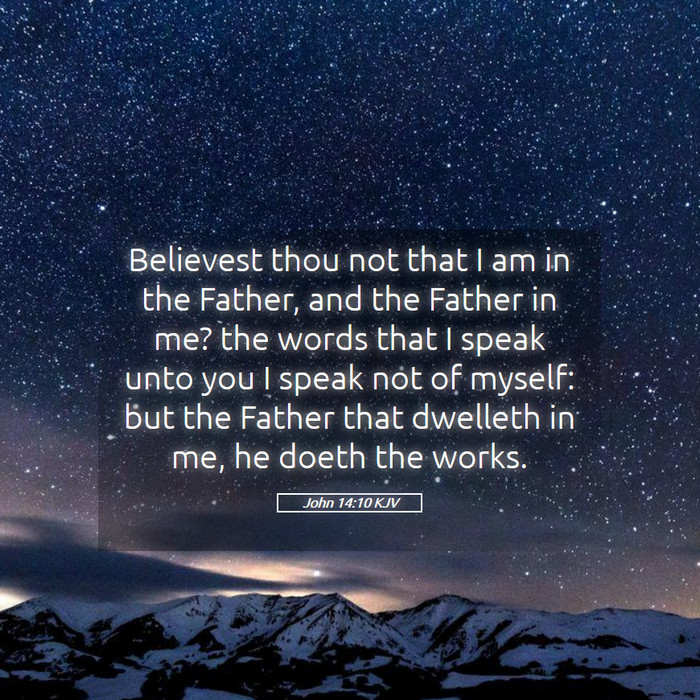John 14:10 KJV Bible Study