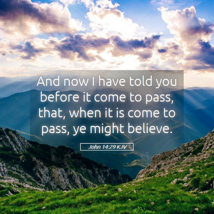 John 14:29 KJV Bible Study