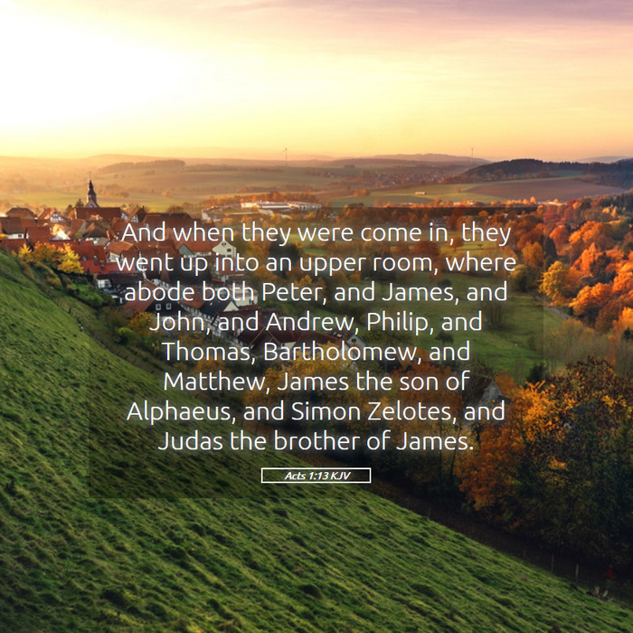 Acts 1:13 KJV Bible Study