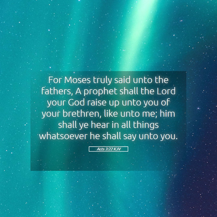 Acts 3:22 KJV Bible Study