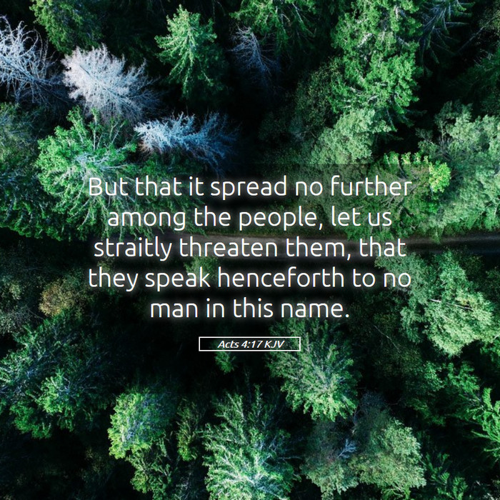 Acts 4:17 KJV Bible Study
